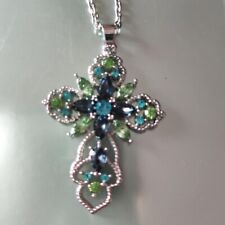 Diamante cross pendant for sale  HALESOWEN