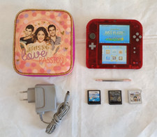 Console de jogos portátil Nintendo 2DS vermelho cristal região livre com carregador comprar usado  Enviando para Brazil