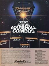 1983 Impressão Anúncio de Marshall JCM 800 Combo Estado Sólido e Amplificador Tubo , usado comprar usado  Enviando para Brazil