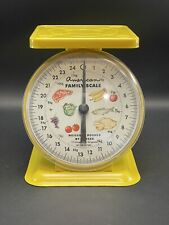 Bancada de cozinha vintage AMERICAN FAMILY SCALE 25 lb amarelo sol funciona, usado comprar usado  Enviando para Brazil