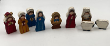 Handpainted wooden nativity for sale  Guilford