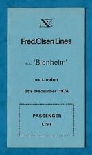 1974 fred olsen for sale  KING'S LYNN