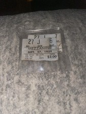 Mezzanine ticket stubs for sale  Dalton