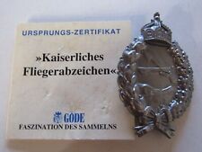 Kaiserliches fliegerabzeichen gebraucht kaufen  Schönberg