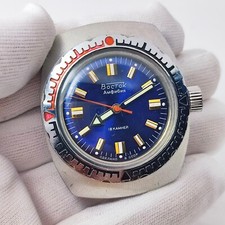 ⭐ Antigo relógio soviético Vostok anfíbio cano 2209 18 joias. militar feito na URSS, usado comprar usado  Enviando para Brazil
