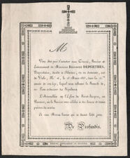 Invitation. obsèques rigobert d'occasion  Sarlat-la-Canéda