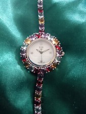 RELÓGIO DE CRISTAL MULTICOLORIDO FEMININO EON 1962 comprar usado  Enviando para Brazil