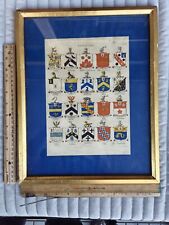 Antique print heraldry for sale  Brooklyn