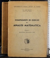 Complementi esercizi analisi usato  Ariccia