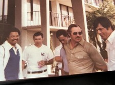 Używany, Rzeczywisty nadruk Reggie Jackson Willie Randolph Łowca sumów i Lou Pinella 1978 na sprzedaż  Wysyłka do Poland
