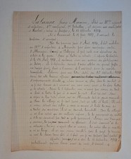 Rare lettre manuscrite d'occasion  Frejus