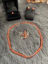 Korallen kette set gebraucht kaufen  Elsoff, Rehe, Oberroßbach
