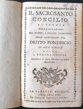 Sacrosanto concilio trento usato Sacrosanto concilio trento usato  Italia