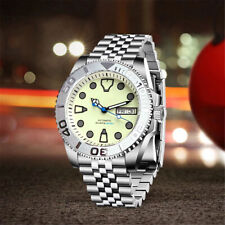 Relógio masculino de mergulho mecânico 20ATM impermeável mostrador verde lume NH36 pulseira Jubileu, usado comprar usado Relógio masculino de mergulho mecânico 20ATM impermeável mostrador verde lume NH36 pulseira Jubileu, usado comprar usado  Enviando para Brazil