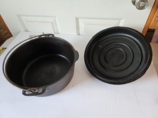 FORNO HOLANDÊS VINTAGE DE FERRO FUNDIDO EUA NÃO PODE LER O NOME comprar usado  Enviando para Brazil