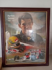 Aryton senna framed for sale  CHESTERFIELD