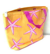 Bolsa tote térmica isolada estrela do mar laranja rosa Two's Company - Lancheira de praia comprar usado  Enviando para Brazil