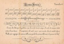 Stampa antica calligrafia usato  Lecco