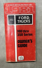 Owners manual 1981 for sale  Erie