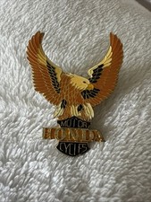 Broche vintage Honda Motorcycles Eagle chapéu lapela esmalte retrô ouro raro preto, usado comprar usado  Enviando para Brazil