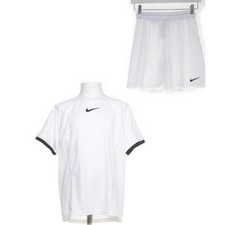 Używany, Nike, zestaw dresów, rozmiar: 146/152, poliester, biały, nadruk, Dri-FIT #jfn na sprzedaż  PL