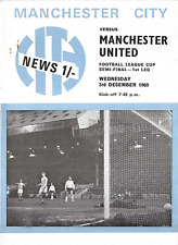 Football programme manchester for sale  FARINGDON