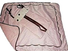9A! UAU! Conjunto de edredom e berço LN LAMBS & IVY clássico veludo de pelúcia rosa comprar usado  Enviando para Brazil