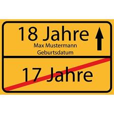 Schild jahre personalisiert gebraucht kaufen  Deutschland