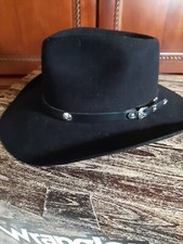 Chapéu de Cowboy Castor Vintage THE ROUNDUP Wrangler 5XXXX com Caixa Original Preto comprar usado  Enviando para Brazil