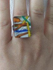 Anello donna vetro usato  Cantu