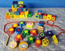 Numbers shapes wooden for sale  Fond Du Lac