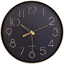 Black wall clock for sale  OLDHAM