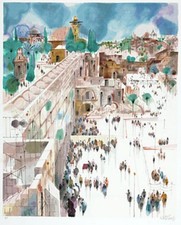 Usado, Shmuel Katz- Serigrafia Original "Vista para Mt. Zion" comprar usado  Enviando para Brazil