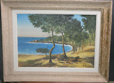 Gouache encadrée signée d'occasion  Fondettes