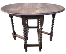 Vintage oak drop for sale  HALSTEAD