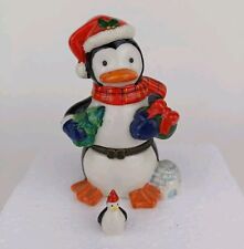 Ceramic penguin trinket for sale  Shipping to Ireland