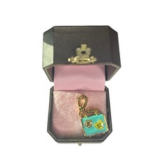 Berloque de mala Juicy Couture novo na caixa para pulseira esmalte azul abre Y2K comprar usado  Enviando para Brazil