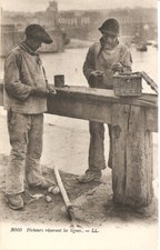 Old postcard fishing d'occasion  Expédié en Belgium