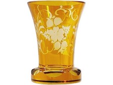 Bohemian amber glass for sale  INVERNESS