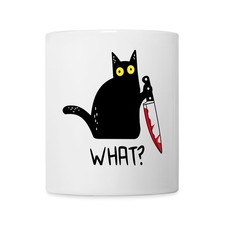 Schwarze katze tasse gebraucht kaufen  Leipzig