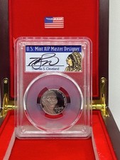 2024-S PCGS PR70DCAM níquel Thomas Cleveland designer mestre em estojo de madeira🇺🇸 comprar usado  Enviando para Brazil