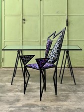 Postmodern Memphis Style Chair Sottsass Du Pasquier 80s Design comprar usado  Enviando para Brazil