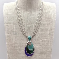 Chicos necklace blue for sale  Charleston
