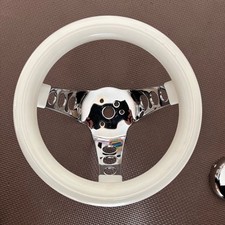 Volante donut branco 8,5 polegadas lowrider personalizado corrente vintage anos 60 7 #PG9G0D comprar usado  Enviando para Brazil