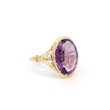 Damenring goldring amethyst gebraucht kaufen  München