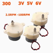 Usado, Mini 300 motor de engrenagem de baixa velocidade DC3-6V velocidade do motor de engrenagem de alto torque 2.5RPM - 100RPM comprar usado  Enviando para Brazil