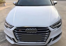 Grelha de para-choque dianteiro malha tira prata grade para Audi 17-18-19 A3 S3 RS3 comprar usado  Enviando para Brazil