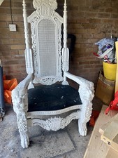 Throne chair lion for sale  MANCHESTER