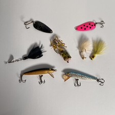 Iscas de pesca Rapala Wobbler hula popper flutuante minnow vintage vara com mosca comprar usado  Enviando para Brazil