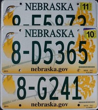 Nebraska license plates for sale  Boulder